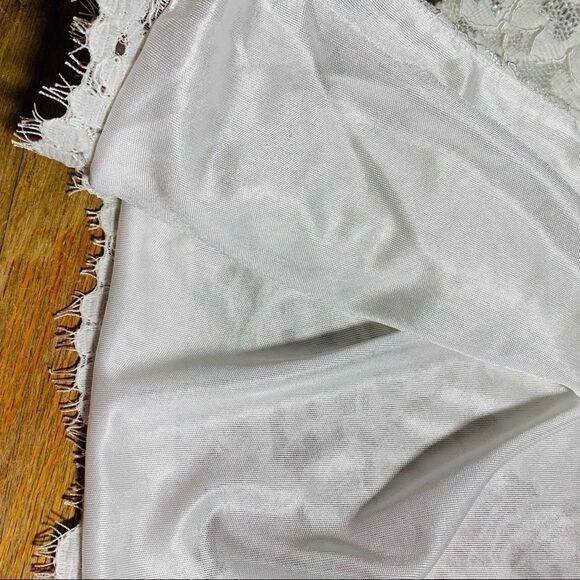 H&M white open coverlet lace mid sleeve small F - Picture 5 of 8
